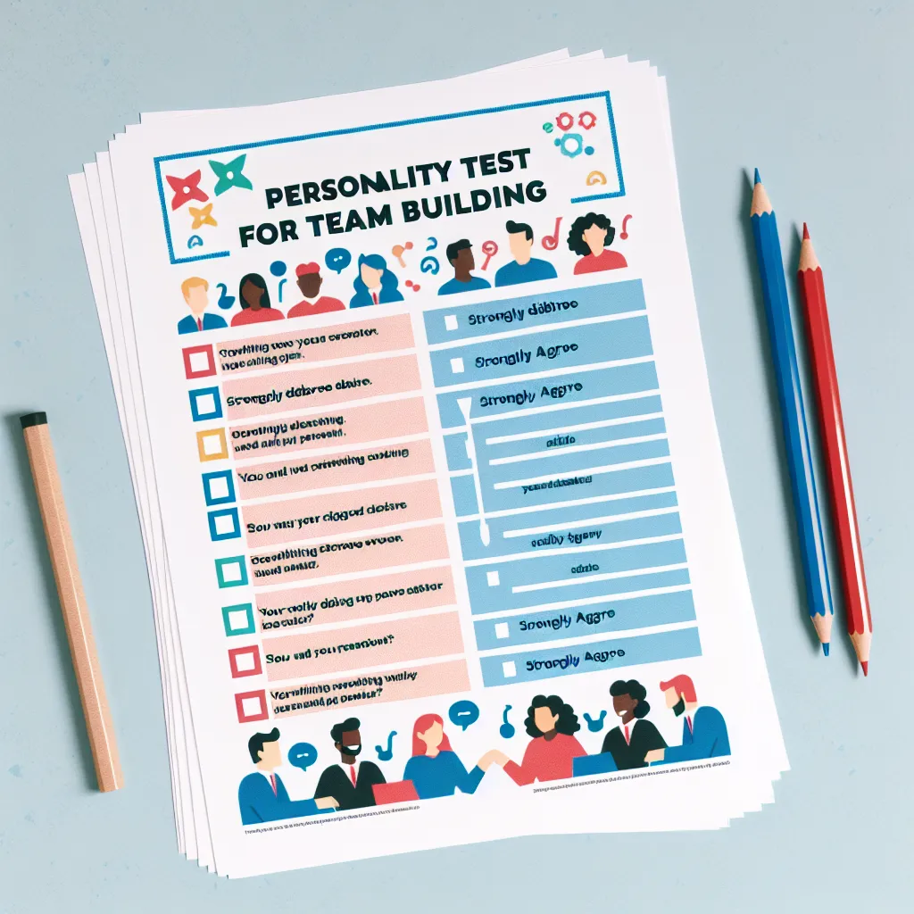 Free Printable Personality Tests For Team Building Strengthen Team